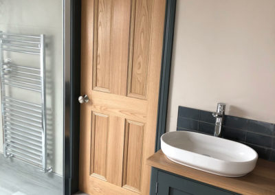 JC Gott Joiners in Skipton - Bespoke Wooden Bathroom Door & Cabinets